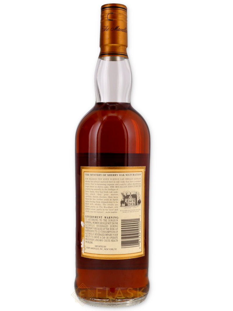 Macallan 12 Year Old Early 2000s [Round Bottle] - Flask Fine Wine & Whisky
