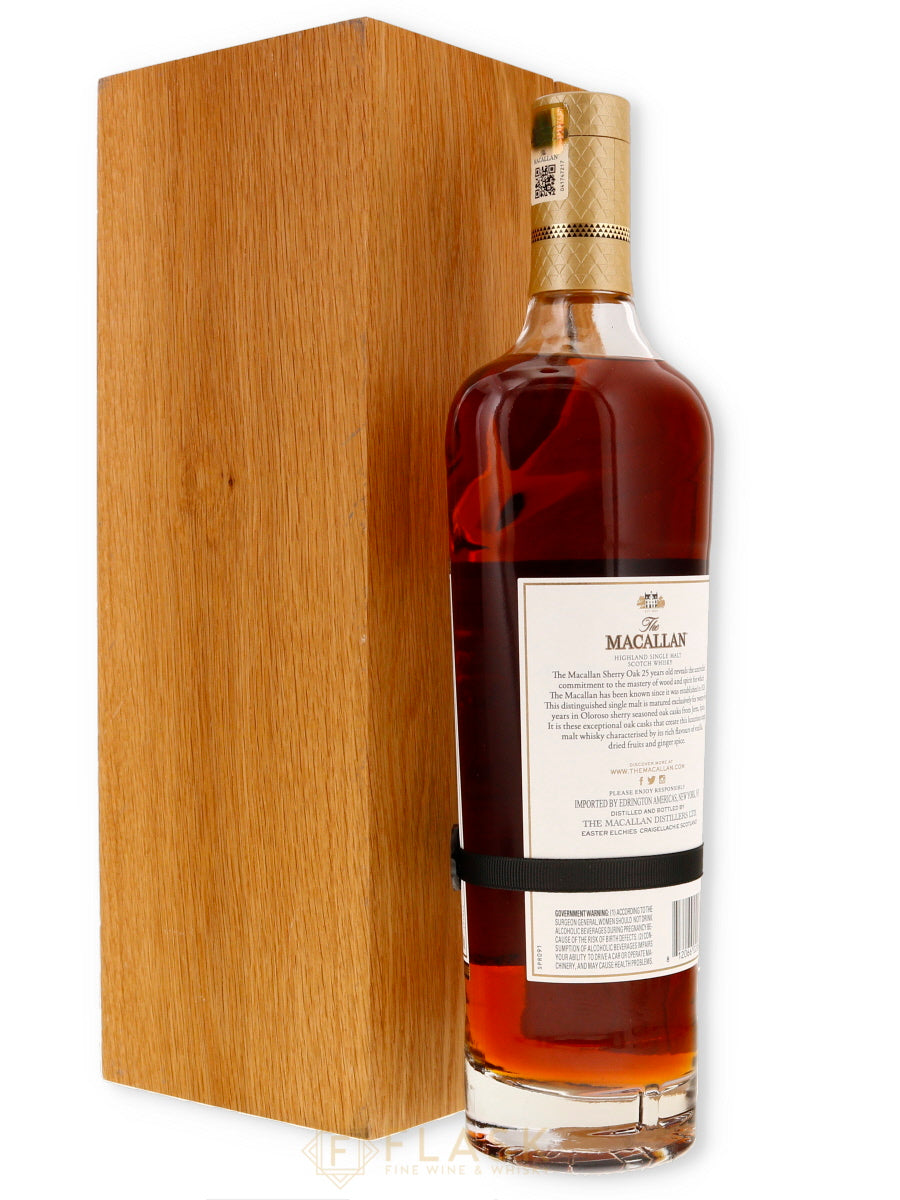 Macallan 25 Year Old Sherry Oak 2020 - Flask Fine Wine & Whisky