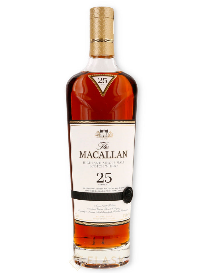 Macallan 25 Year Old Sherry Oak 2020 - Flask Fine Wine & Whisky