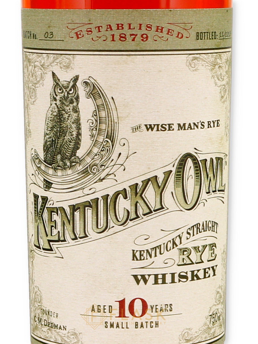 Kentucky Owl Straight Rye Whiskey Batch 3 - Flask Fine Wine & Whisky