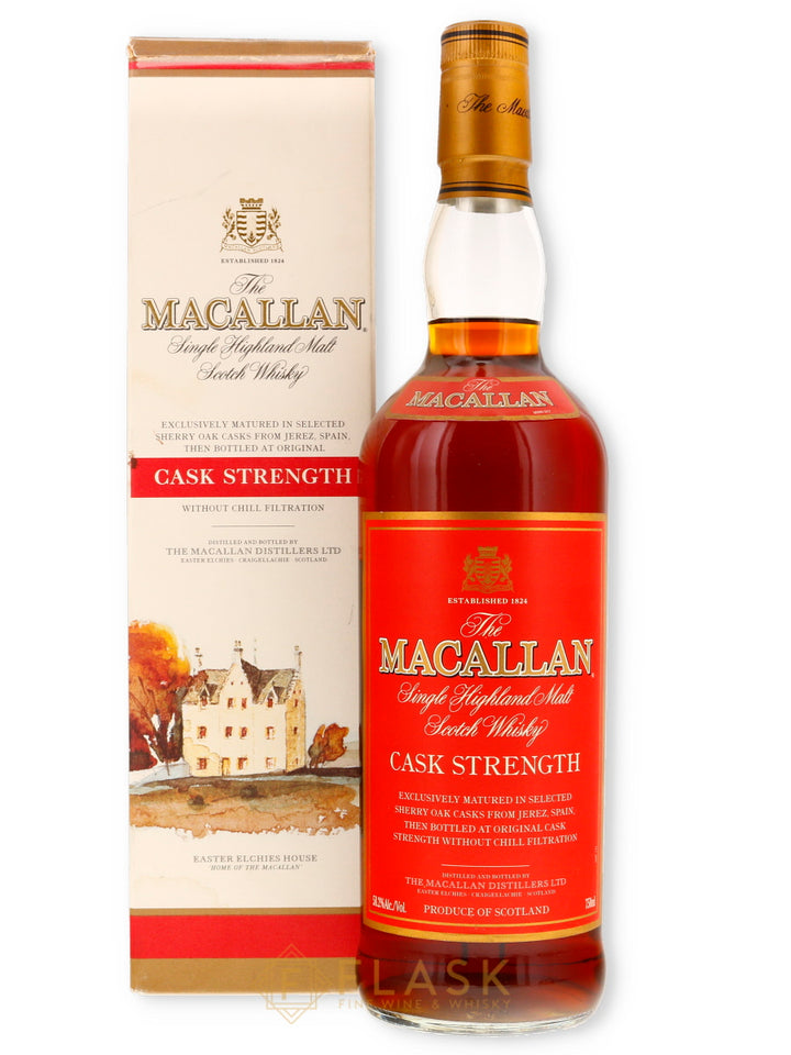 Macallan Cask Strength Red Label Single Malt 58.2% 750ml - Flask Fine Wine & Whisky