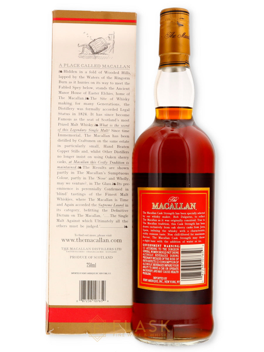 Macallan Cask Strength Red Label Single Malt 58.2% 750ml - Flask Fine Wine & Whisky