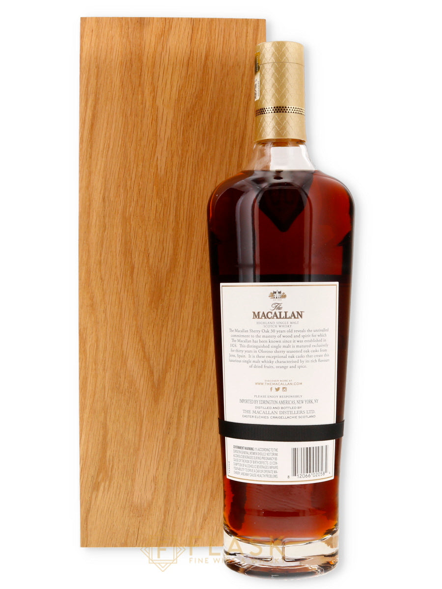 Macallan 30 Year Old Single Malt Sherry Cask 2019 750ml - Flask Fine Wine & Whisky