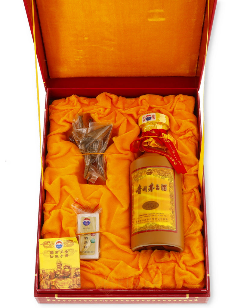 Buy Kweichow Moutai 15 Year Old Baijiu Red & Gold Gift Box 2015  