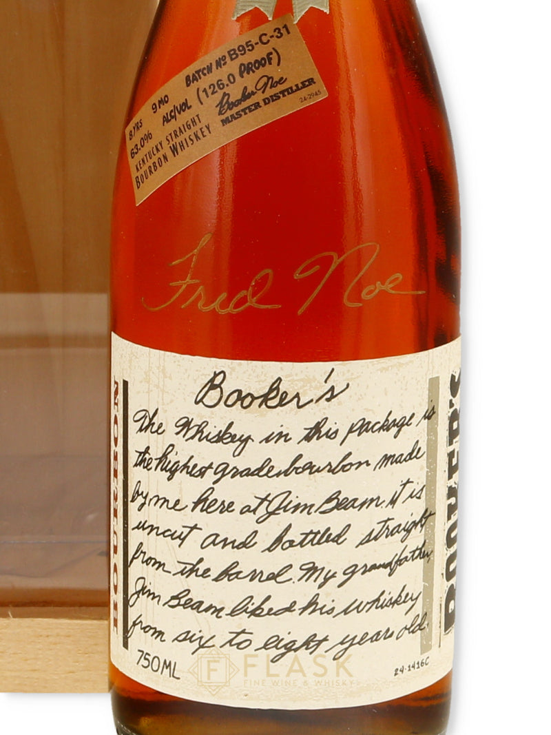 Bookers Bourbon Batch B95-C-31 [Autographed] - Flask Fine Wine & Whisky