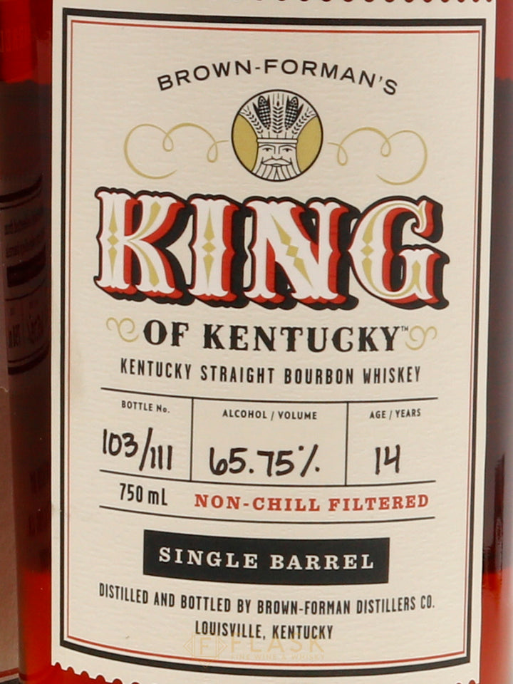 Brown Forman's King of Kentucky 14 Year Old Bourbon 2021 Single Barrel #6 131.5 Proof - Flask Fine Wine & Whisky