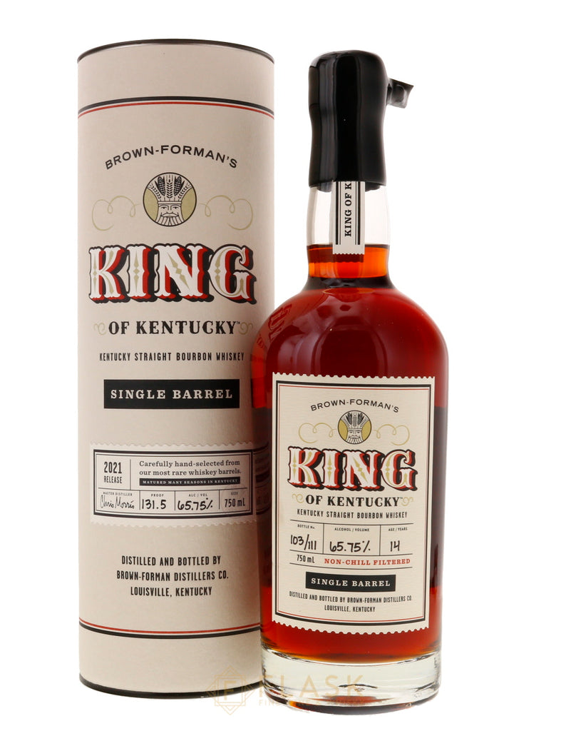 Brown Forman's King of Kentucky 14 Year Old Bourbon 2021 Single Barrel #6 131.5 Proof - Flask Fine Wine & Whisky