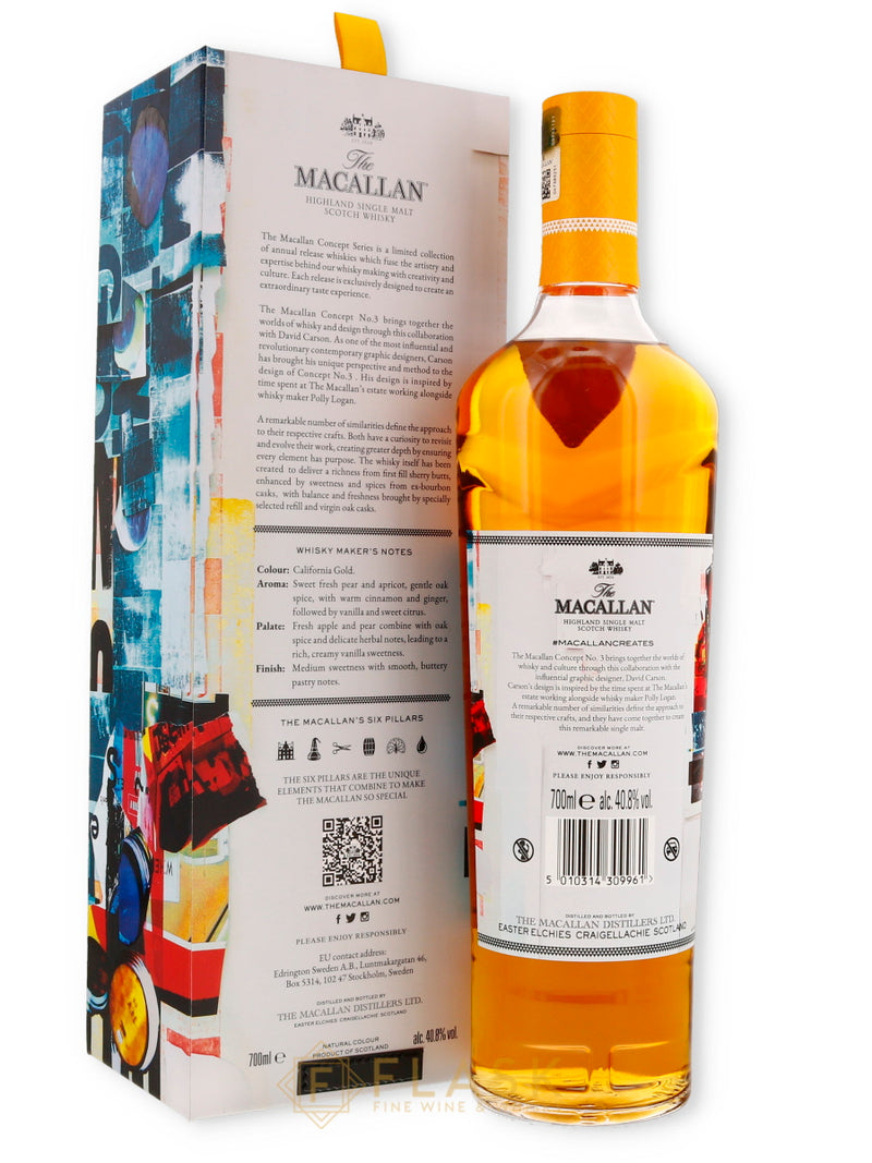 Macallan Concept Number 3 David Carson Single Malt - Flask Fine Wine & Whisky