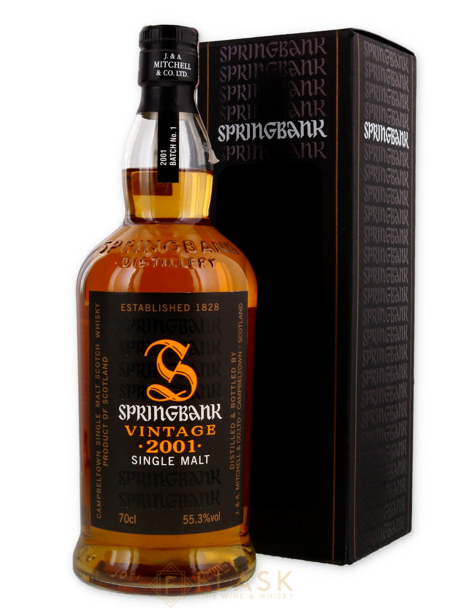 Buy Springbank Vintage 2001 Batch 1 | Single Malt Scotch Whisky | Flask ...