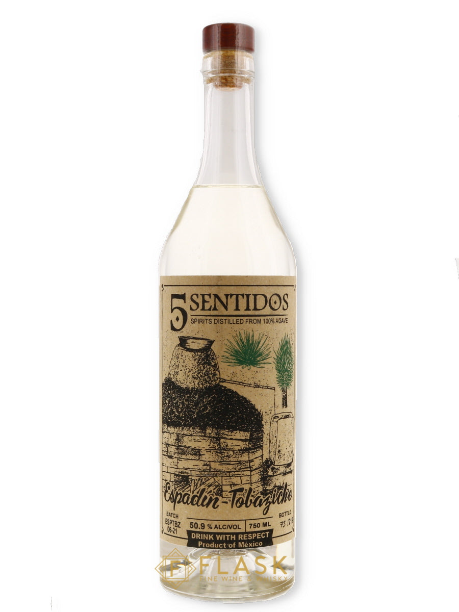 5 Sentidos Mezcal Espadin Tobaziche - Flask Fine Wine & Whisky