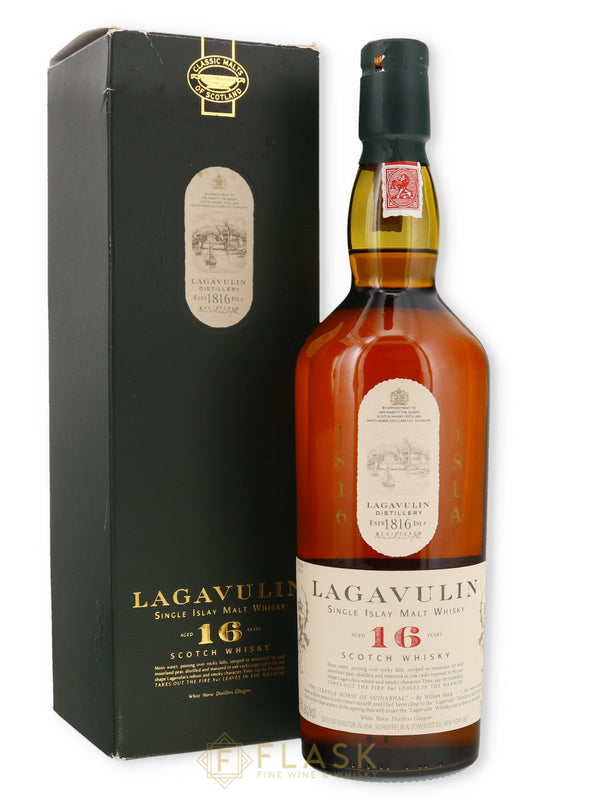 Lagavulin 16 Year Old White Horse Limited Single Malt 1980s [Gold Text] - Flask Fine Wine & Whisky