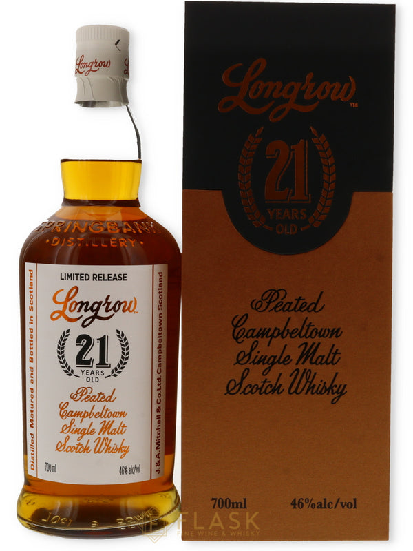 Longrow 21 Year Old Peated Single Malt Scotch 700ml - Flask Fine Wine & Whisky