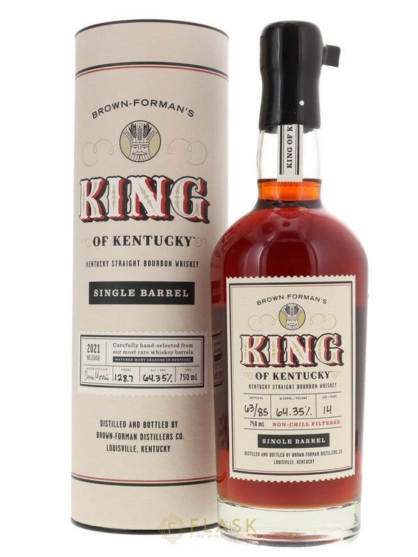Brown Forman's King of Kentucky 14 Year Old Single Barrel Kentucky Straight Bourbon 2021 Release Barrel 18 - Flask Fine Wine & Whisky