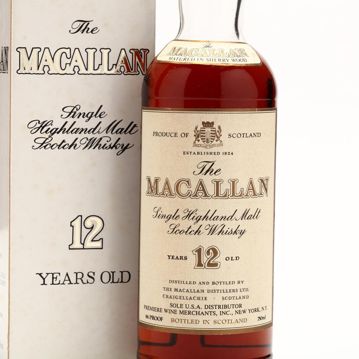 Macallan 12 Year Old 1980s / Premier Wine Merchants 750ml - Flask Fine Wine & Whisky