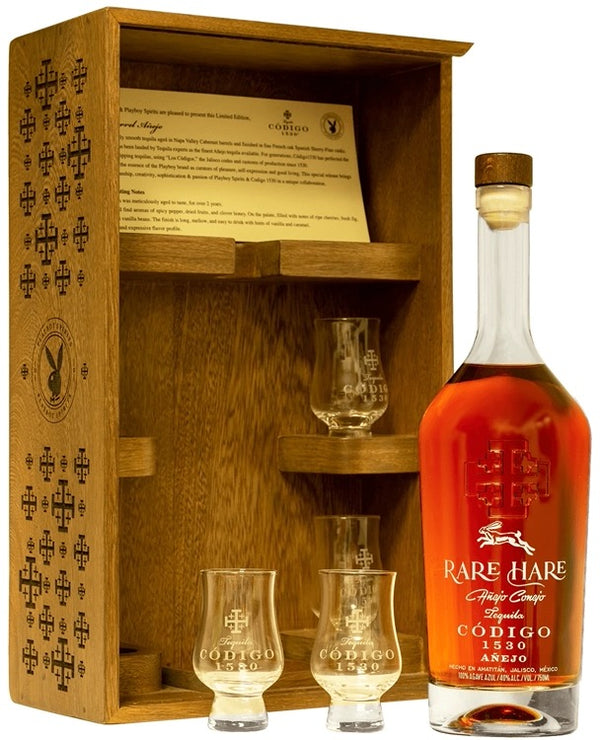 Codigo 1530 Rare Hare Anejo Tequila Gift Box Set - Flask Fine Wine & Whisky