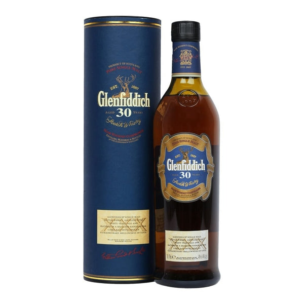 Glenfiddich 30 Year Old Blue Tube Pre-2007 - Flask Fine Wine & Whisky