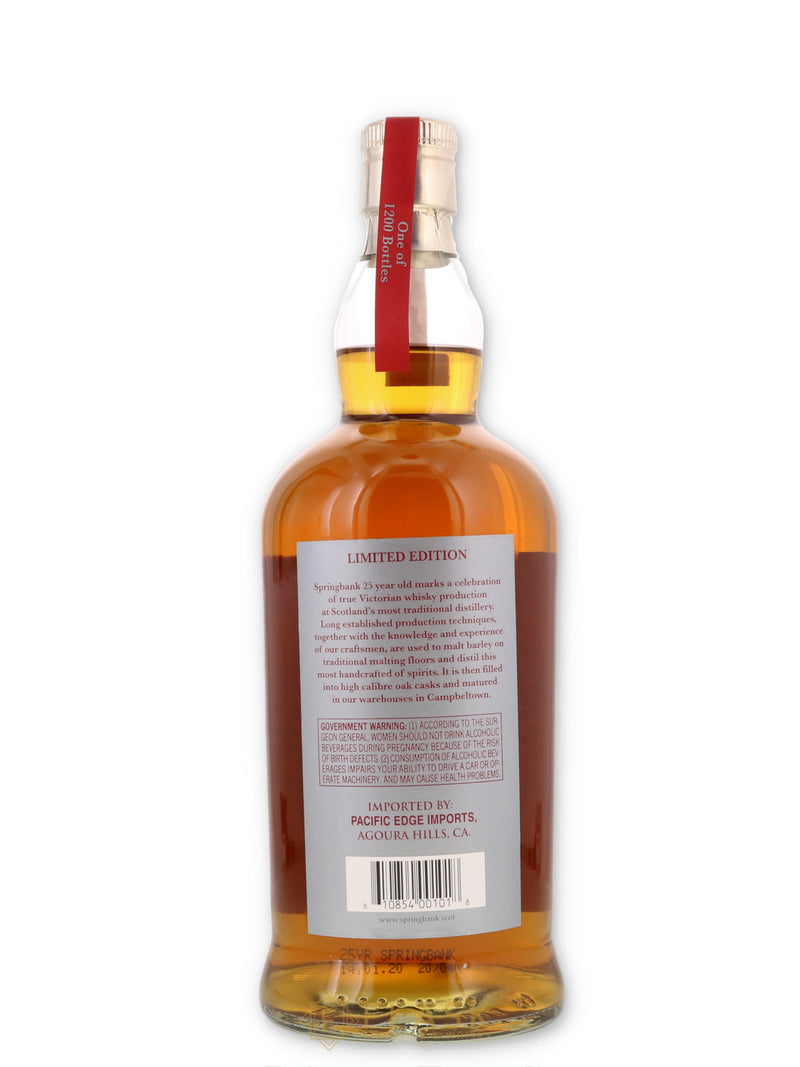 Springbank 25 Year Old 2020 Release - Flask Fine Wine & Whisky