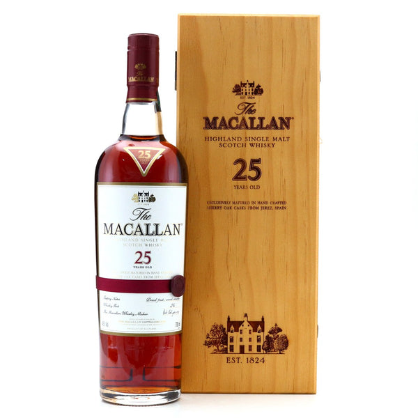 Macallan 25 Year Old Sherry Cask Matured Pre-2018 - Flask Fine Wine & Whisky
