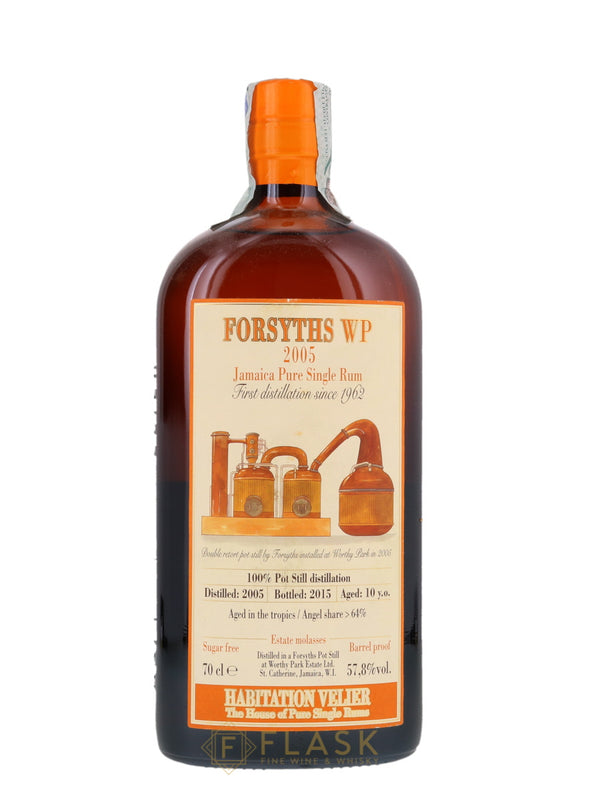 Forsyths WP Worthy Park 2005 Habitation Velier 10 Year Old Rum 57.8% 70cl - Flask Fine Wine & Whisky