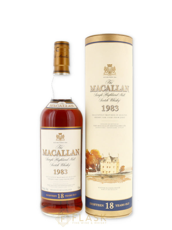 Macallan 18 Year Sherry Oak 1983 - Flask Fine Wine & Whisky