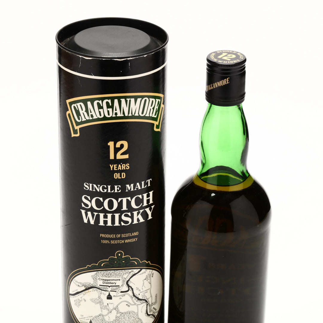 Cragganmore 12 Year Old Black Label 1980s - Flask Fine Wine & Whisky