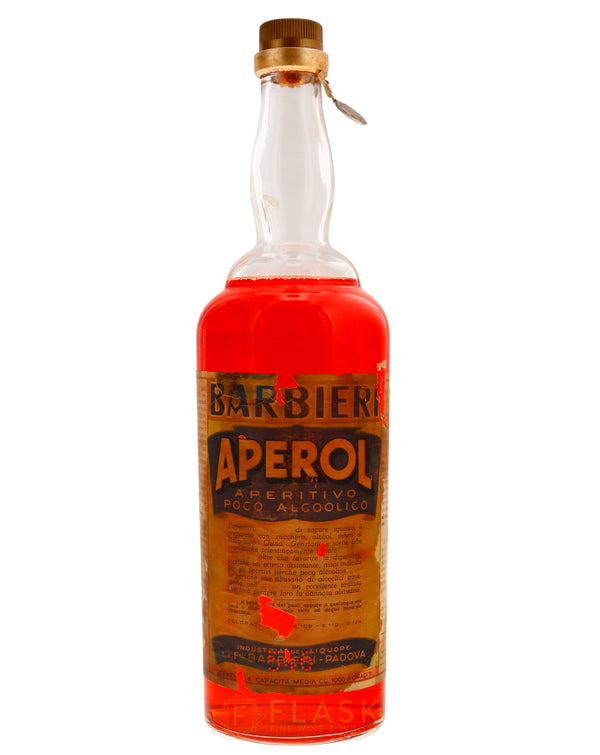 Aperol Barbieri Vintage Bottled 1950s 1 Liter - Flask Fine Wine & Whisky