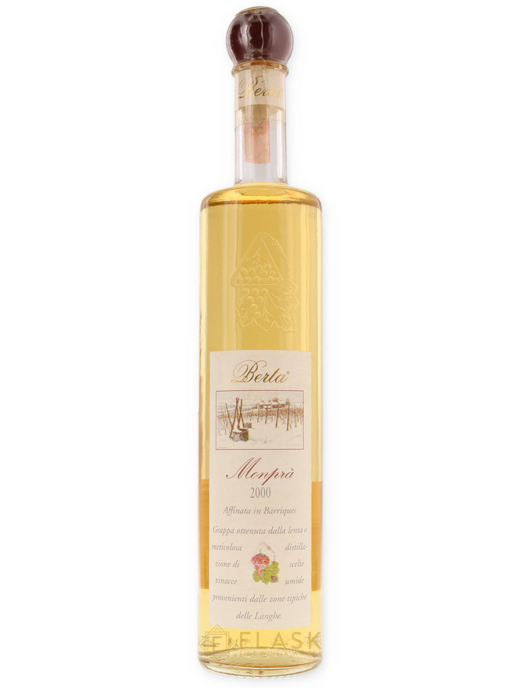 Berta Monpra Affinata Grappa 2000 70cl - Flask Fine Wine & Whisky