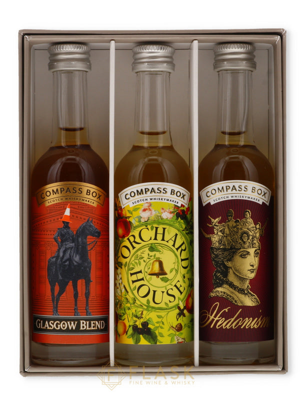 Compass Box The Blenders Collection 3 x 50ml Glasgow Orchard House Hedonism - Flask Fine Wine & Whisky