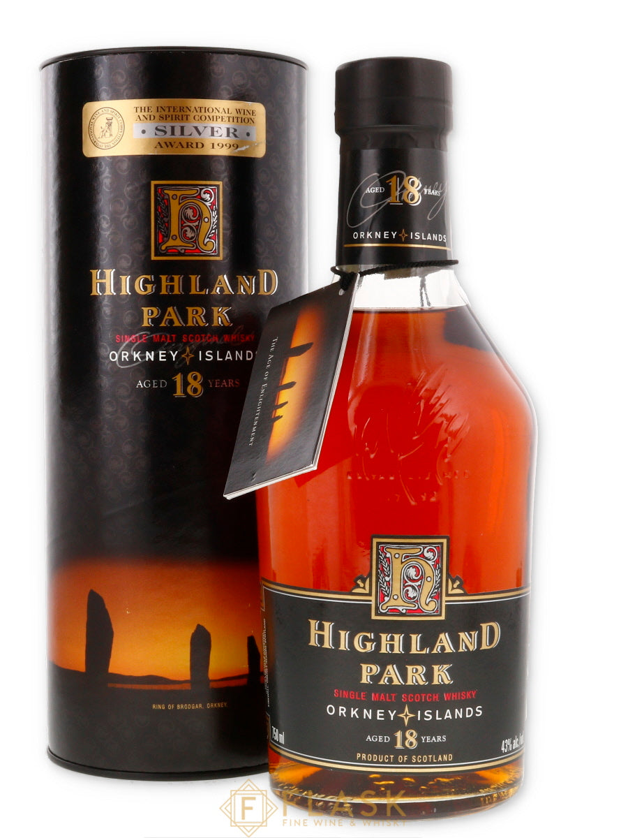 Highland Park 18 Year Old / IWSC 1999 Silver - Flask Fine Wine & Whisky