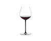 Riedel Fatto A Mano Old World Pinot Noir Wine Glass Black - Flask Fine Wine & Whisky