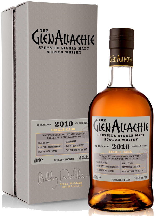 GlenAllachie 12 Year Old Chinquapin Single Barrel #4553 California Exclusive 700ml - Flask Fine Wine & Whisky