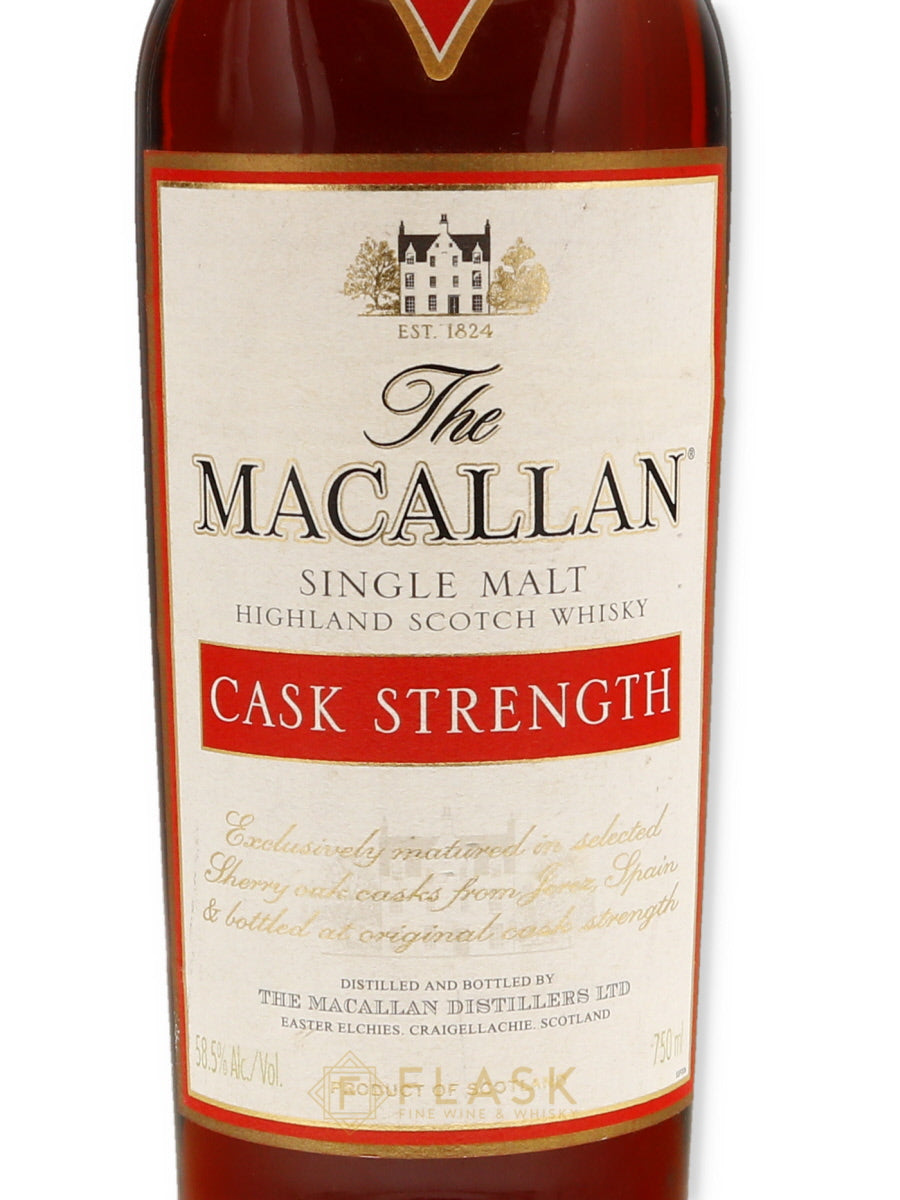 Macallan Cask Strength 58.5% Single Malt Scotch Whisky - Flask Fine Wine & Whisky