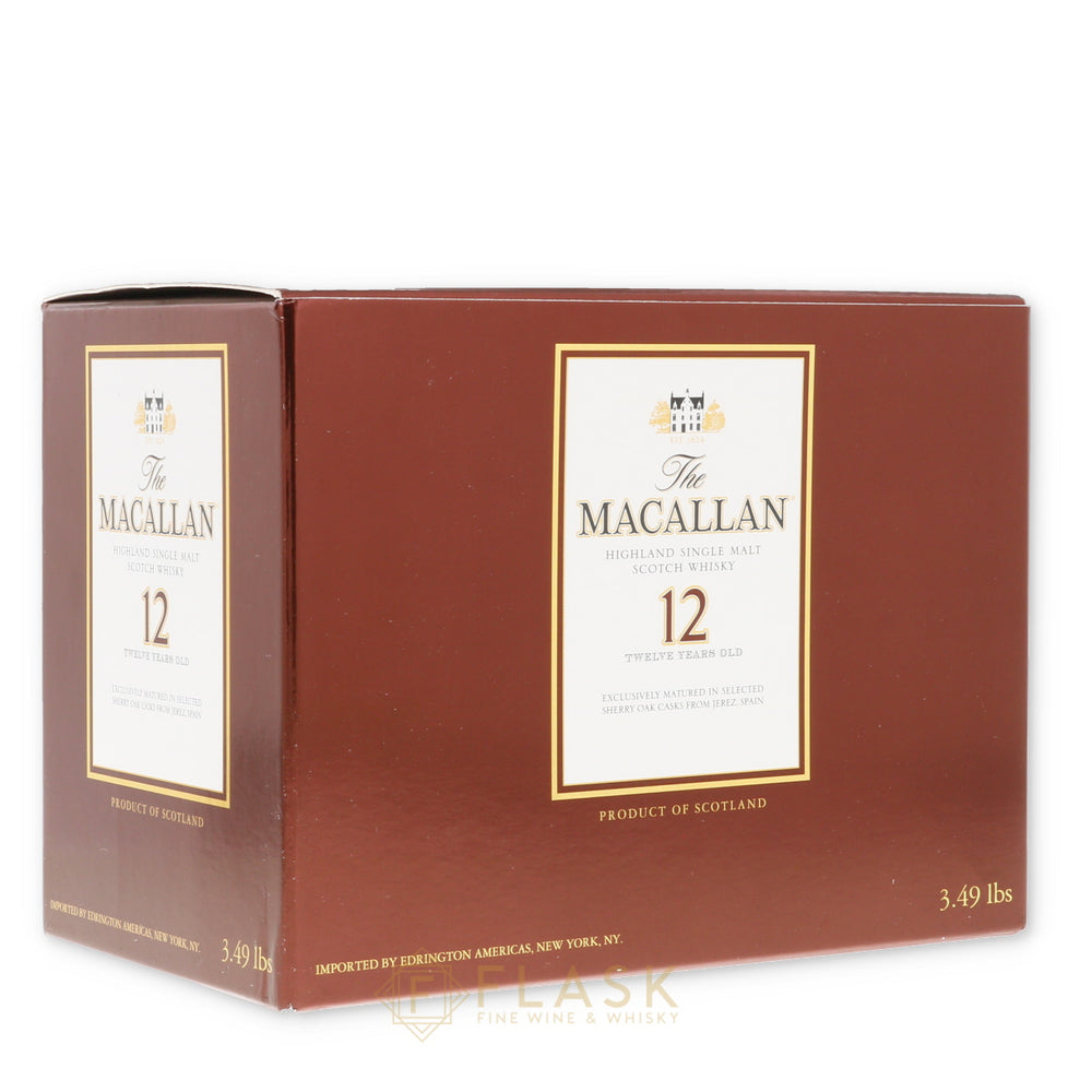 Macallan 12 Year Old pre-2018 12x Miniature 50ml Case - Flask Fine Wine & Whisky