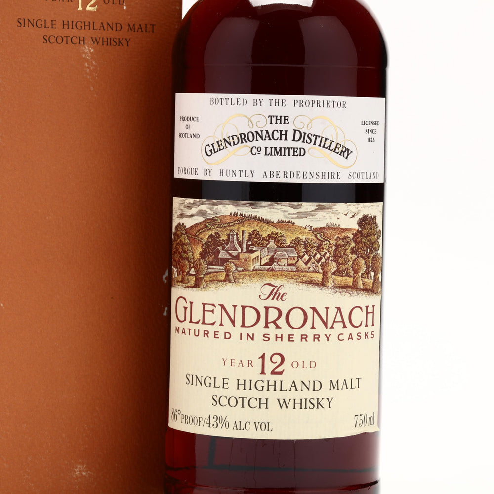 Glendronach 12 Year Old Sherry Cask 1980s - Flask Fine Wine & Whisky