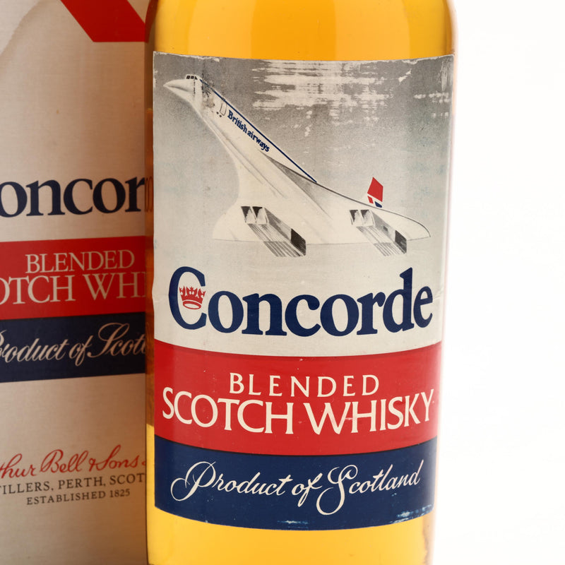 Concorde Blended Scotch Whisky Arthur Bell & Sons 1 Quart 1970s - Flask Fine Wine & Whisky