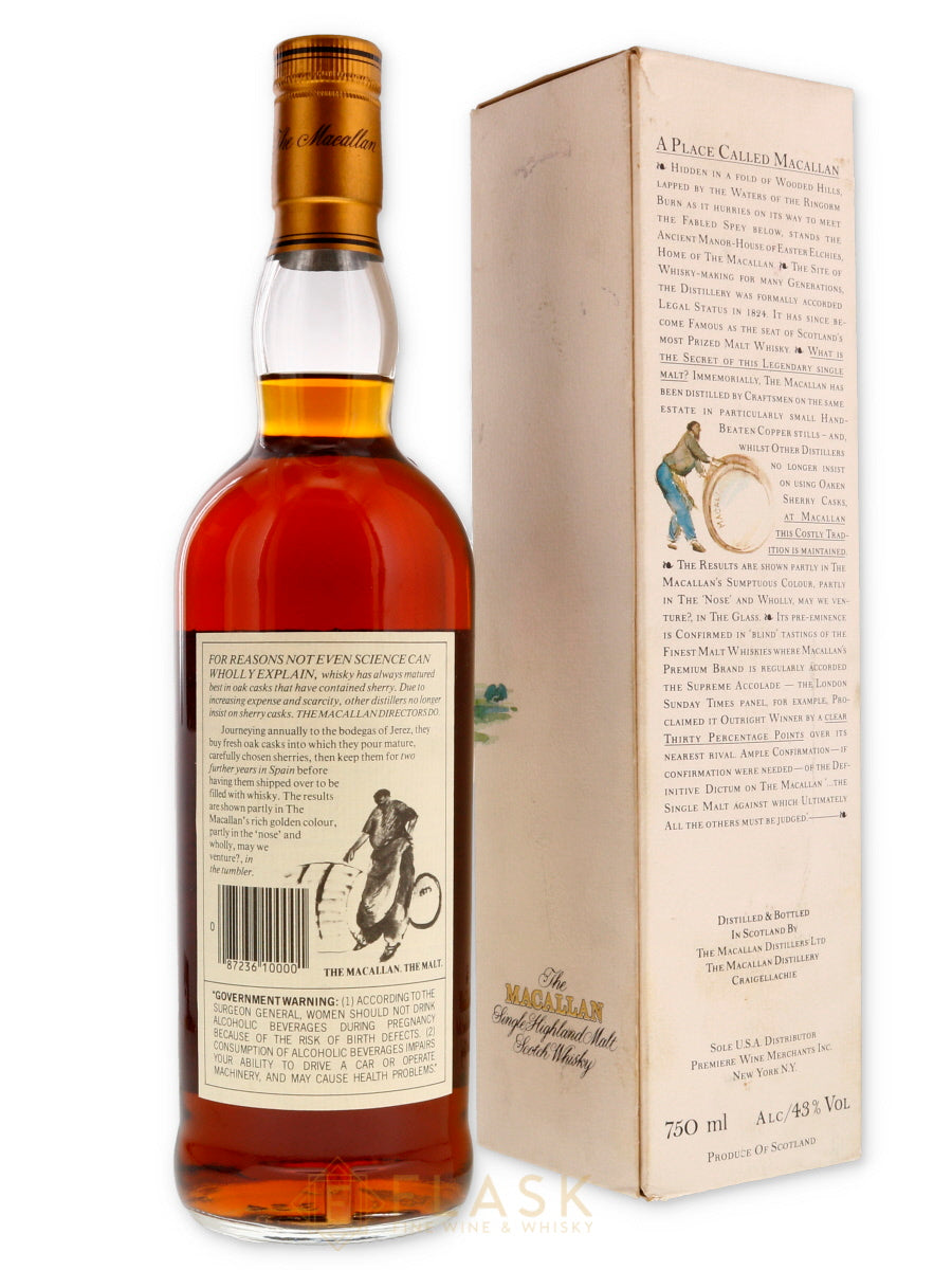 Macallan 12 Year Old 1990s / Premiere Wine Merchants Import  750ml - Flask Fine Wine & Whisky