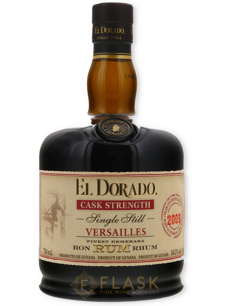 El Dorado Rum 2009 Cask Strength Single Hill Versailles 12yr - Flask Fine Wine & Whisky