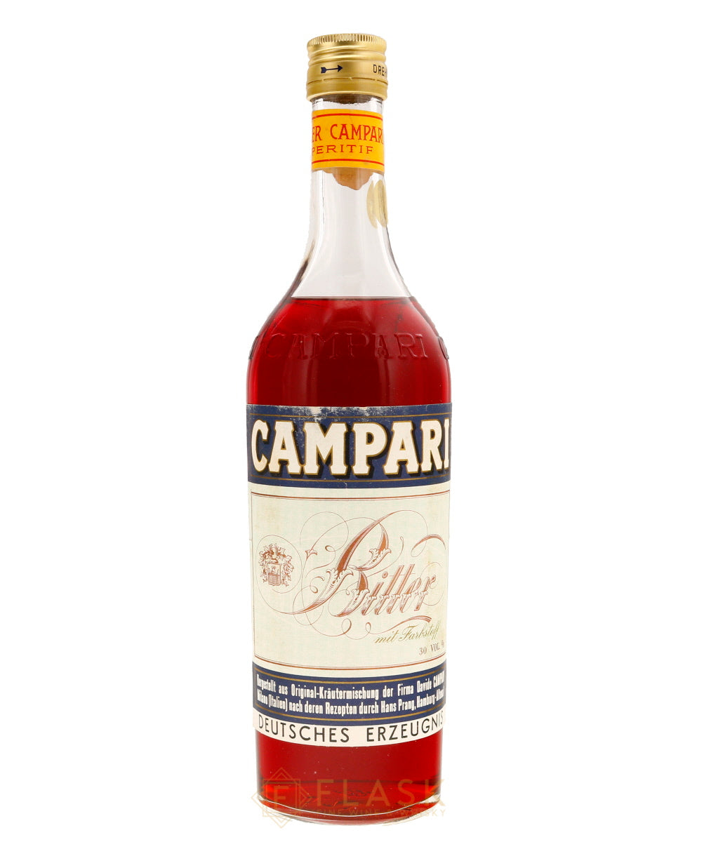 Campari Vintage Bottled 1960s 30% ABV / Proof Flask Wine