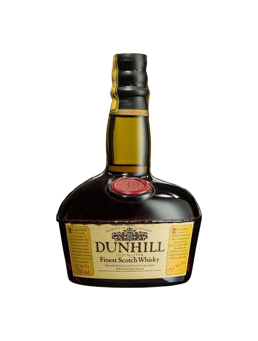 Dunhill Old Master Scotch Whisky 43% - Flask Fine Wine & Whisky