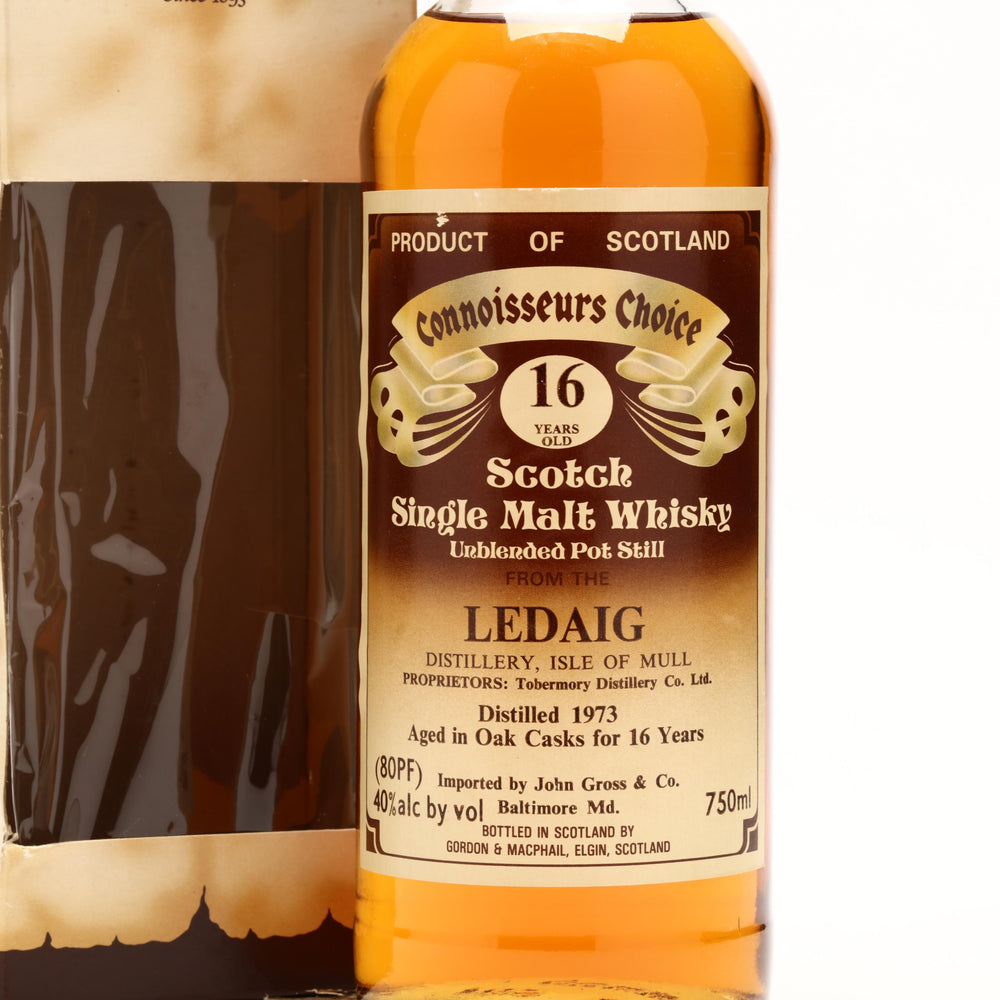 Ledaig Gordon and Macphail Connoisseurs Choice 16 Year Old 1973 [High Shoulder] - Flask Fine Wine & Whisky