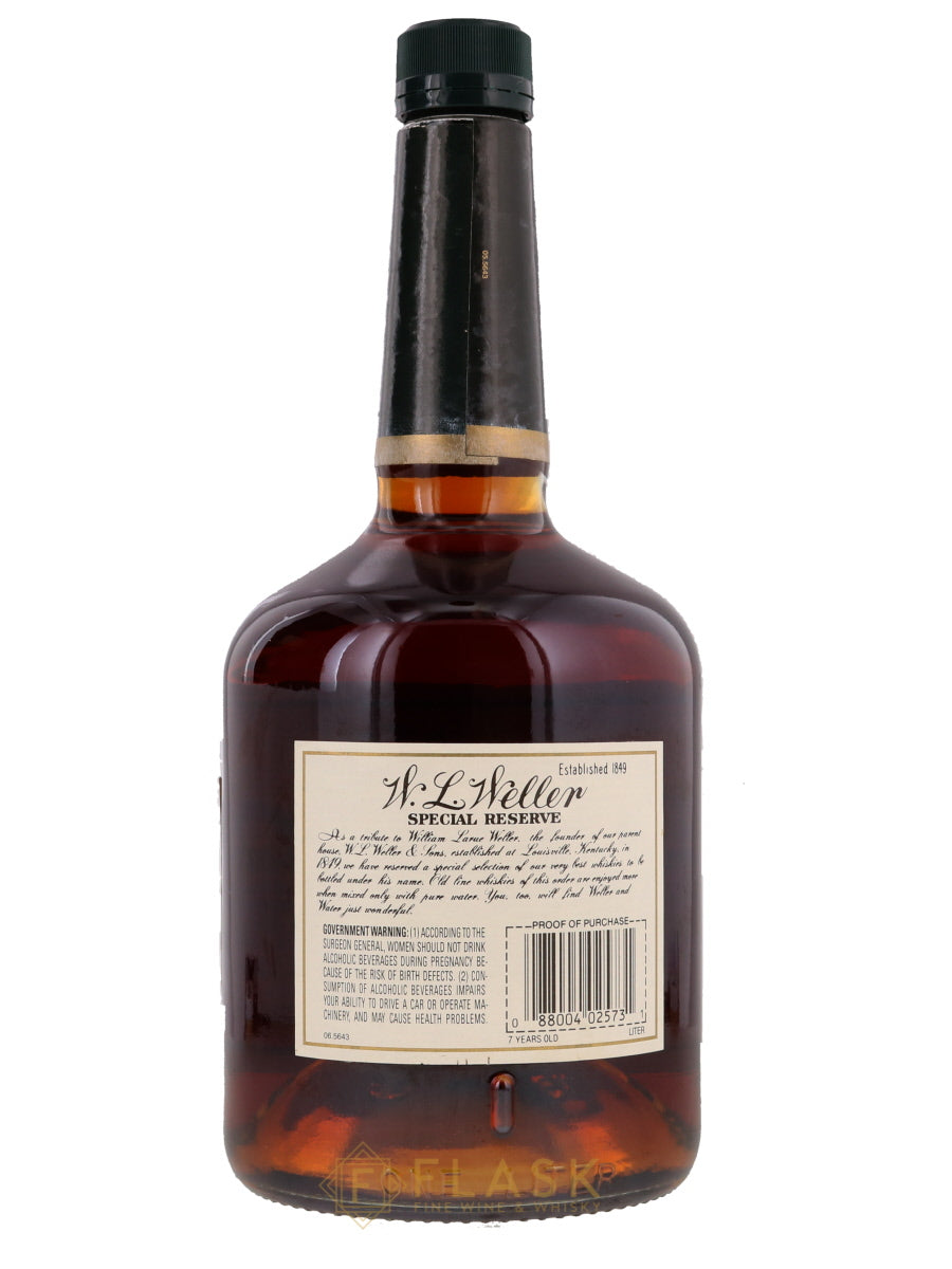 W.L. Weller Special Reserve 7 Year Bourbon Paper Label 1 Liter - Flask Fine Wine & Whisky