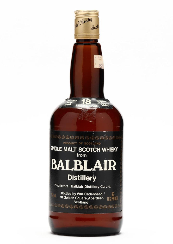 Balblair 1966 18 Year Old Cadenhead's Dumpy Bottle - Flask Fine Wine & Whisky