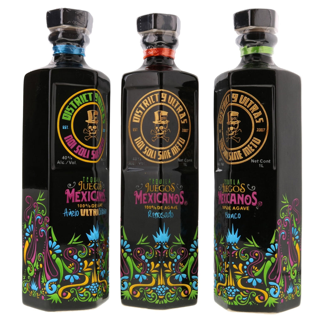 Tequila Juegos Mexicanos D9 Ultras Exclusive Box Set - Flask Fine Wine & Whisky