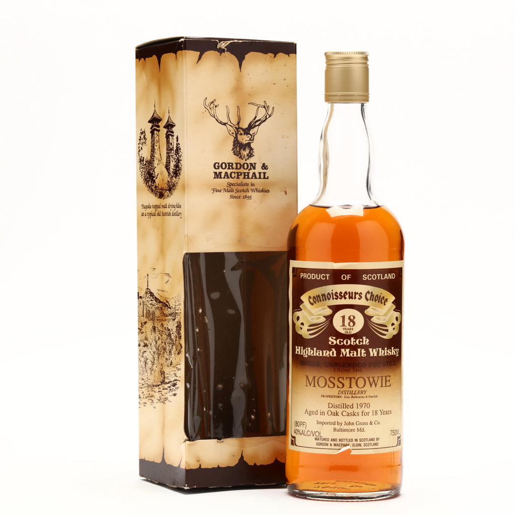 Mosstowie 18 Year Old Gordon and Macphail Connoisseurs Choice 1970 - Flask Fine Wine & Whisky