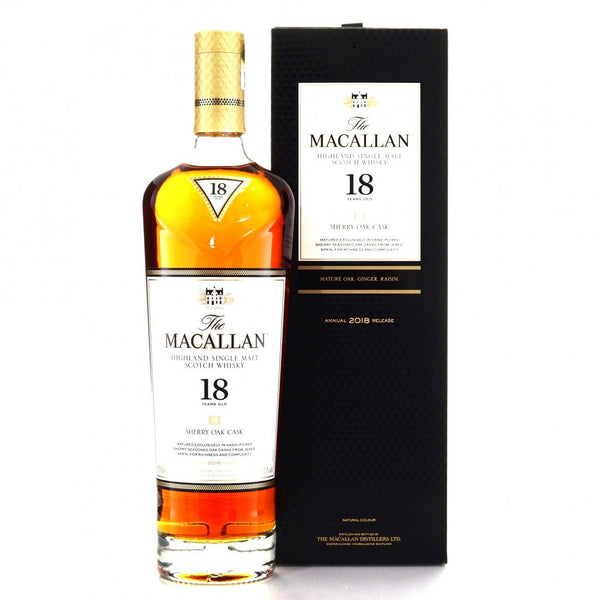 Macallan 18 Year Old Sherry Oak 2018 - Flask Fine Wine & Whisky