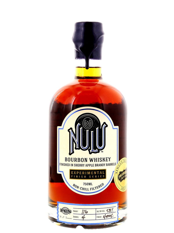 Nulu Single Barrel Bourbon Sherry Apple Brandy Barrel Finish 116 Proof - Flask Fine Wine & Whisky