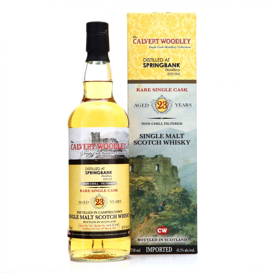 Springbank 1996 Calvert Woodley 23 Year Old Single Cask - Flask Fine Wine & Whisky