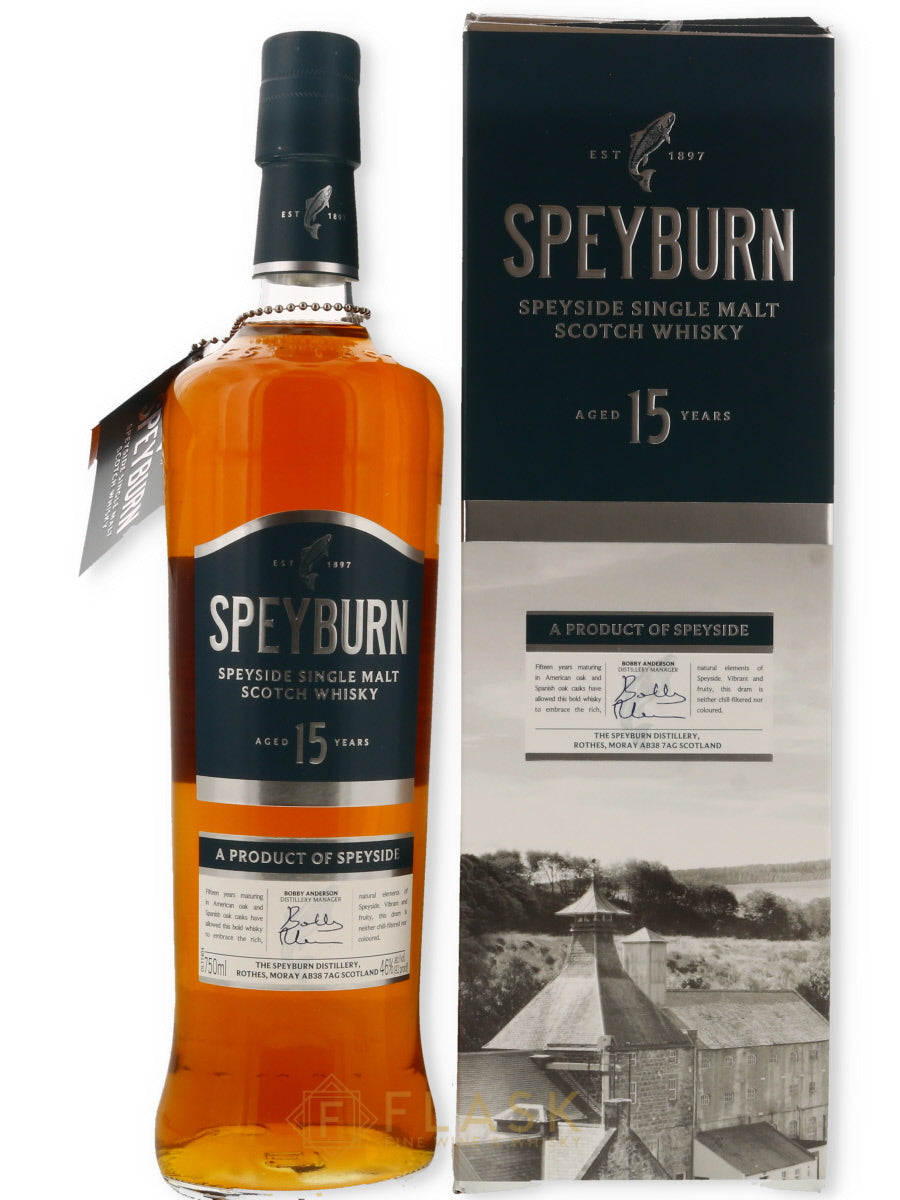 Speyburn 15 Year Old Single Malt Scotch Whisky - Flask Fine Wine & Whisky