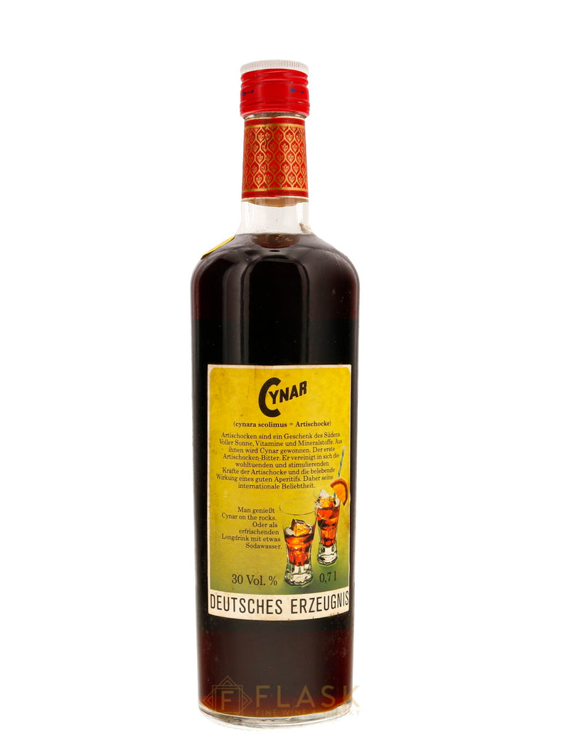 Cynar Vintage Bottled 1960s 30%  / 60 Proof - Flask Fine Wine & Whisky