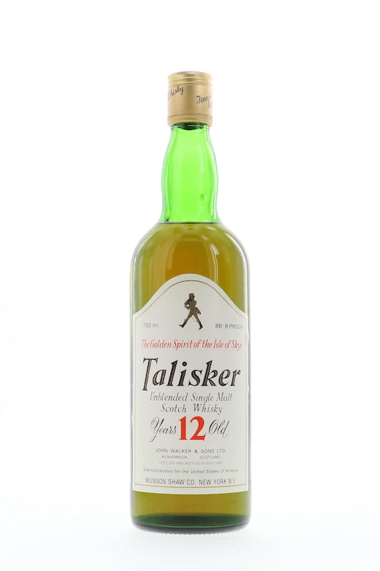 Talisker 12 Year Old Single Malt John Walker and Sons 1980s 43.4% - Flask Fine Wine & Whisky